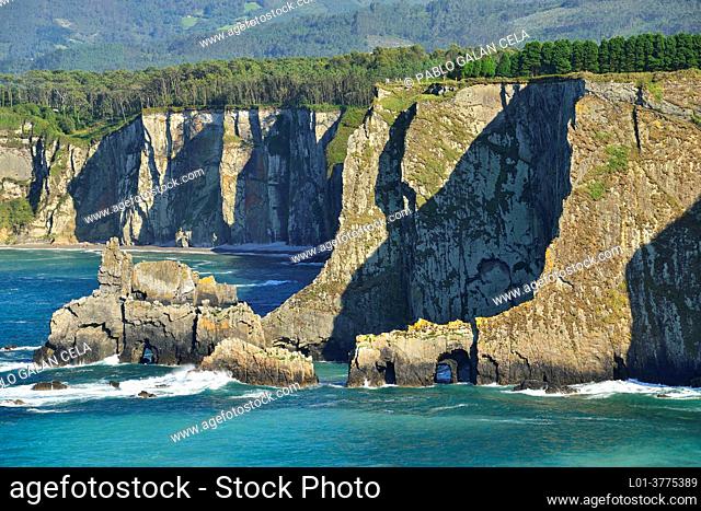 Cape Busto, located in the town of Busto, council of Valdés, Principality of Asturias, Spain