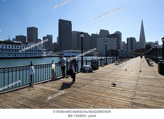 View of San Francisco from Pier 7, San Francisco, California, USA
