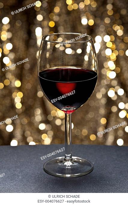 Red Wine in front of beautiful background