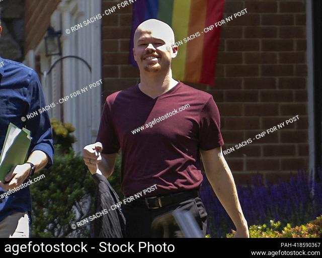 Samuel Brinton, 34, photographed outside their home in Rockville, Maryland on Friday, June 2, 2023. Credit: Ron Sachs / CNP for NY Post (RESTRICTION: NO New...