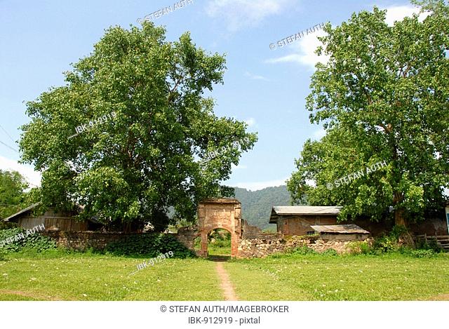 Overgrown old french fort Kai Falang, Boun Tai, Phongsali Province, Laos, Southeast Asia