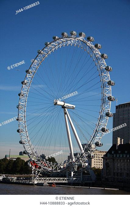 Great Britain, England, UK, United Kingdom, London, travel, tourism, London Eye, big wheel, landmark, cabins, gondolas, detail, draft, plan, circle, ring