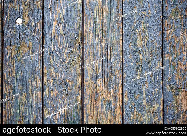 Background from old boards covered with gray paint