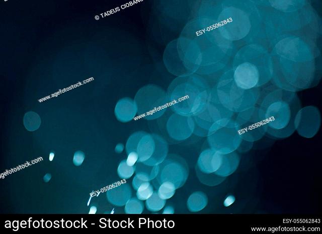 abstract White flakes on blue night background
