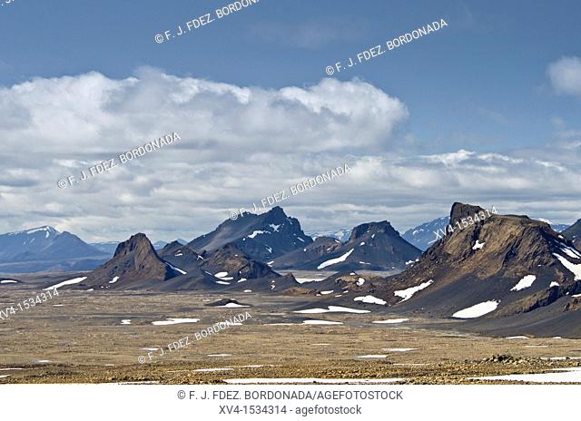 Skalpanes area near of Langjokull glaciar  Iceland