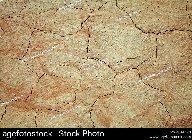 Close-up of earth cracked because of drought
