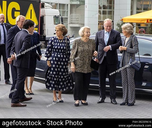 Princess Beatrix, Princess Irene, Princess Margriet of The Netherlands and Prince Carlos de Bourbon de Parme welcomed by Bernardo Guillermo at Amare in The...