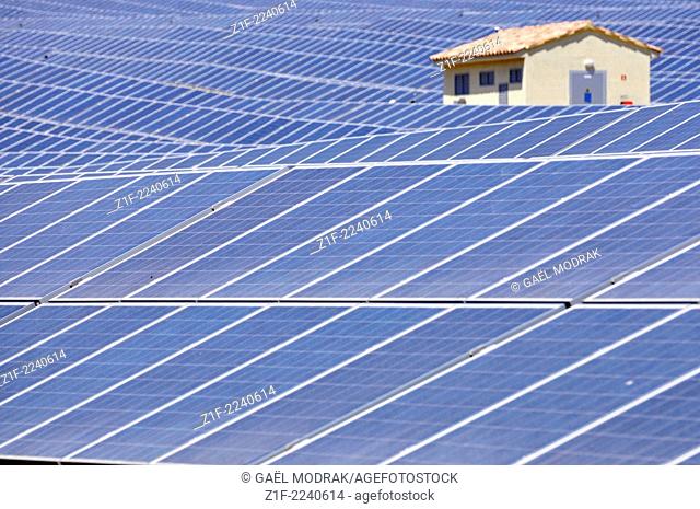 Solar field in Corsica, France