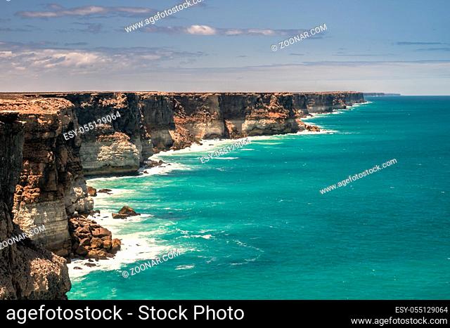An image of the Great Australian Bight area at south Australia