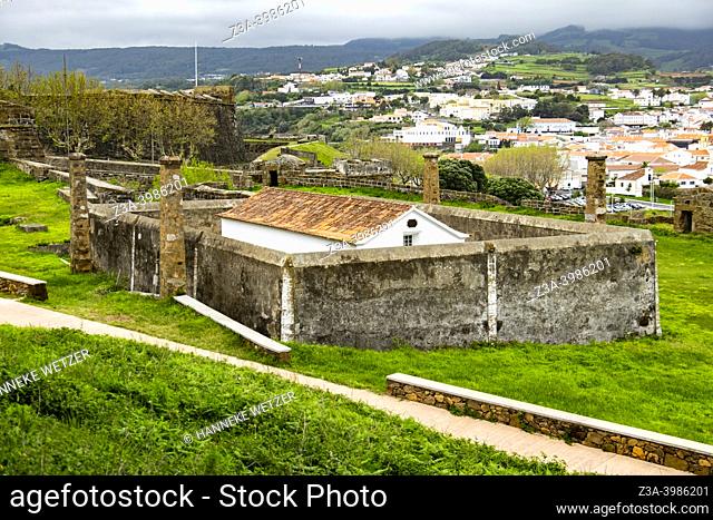Anga de Heroismo, Terceira Island, Azores, Portugal: Fortress of Sao Joao Baptista, Monte Brasil walking trail (PRC 04 TER)