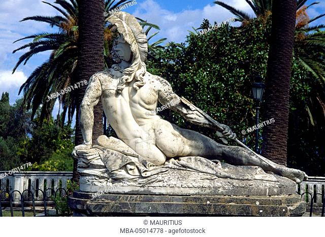 Achillion, 'dying Achilles', marble statue