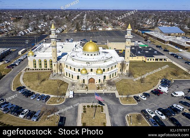 Dearborn, Michigan - The Islamic Center of America, the largest mosque in North America. It serves the large Shia Arab population in Dearborn