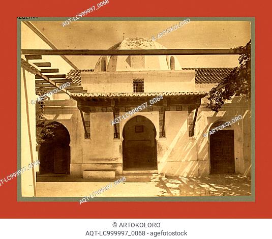 Algiers, Arab Court, Neurdein brothers 1860 1890, the Neurdein photographs of Algeria including Byzantine and Roman ruins in Tébessa and Thamugadi; mosques