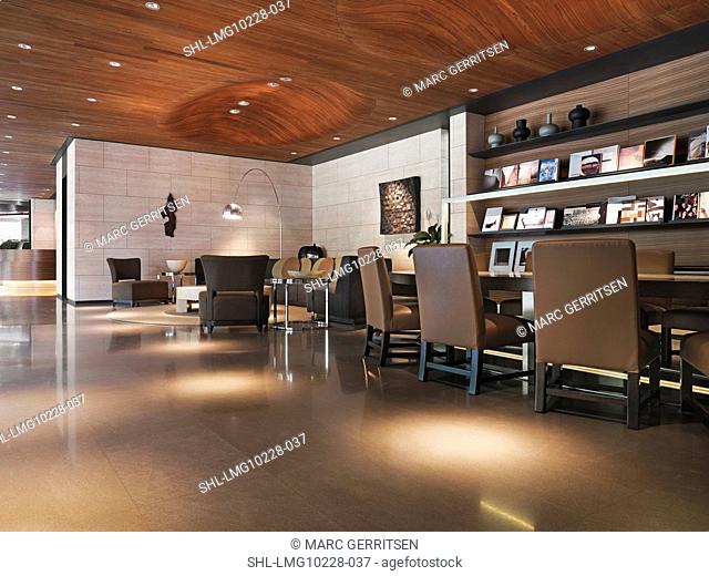 Large table in lobby