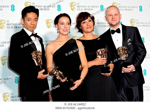 71st EE British Academy Film Awards (BAFTA) held at the Royal Albert Hall - Press Room Featuring: David Malinowski, Ivana Primorac