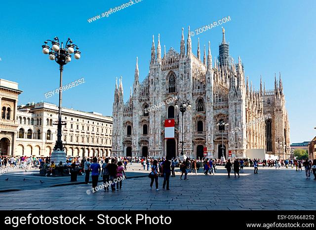 Milan Cathedral (Duomo di Milano) is the Gothic Cathedral Church of Milan, Italy