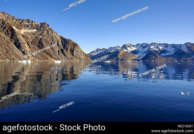 Sermiligaaq Fjord. Ammassalik region in the north east of Greenland. North America , Greenland, Ammassalik, danish territory, October
