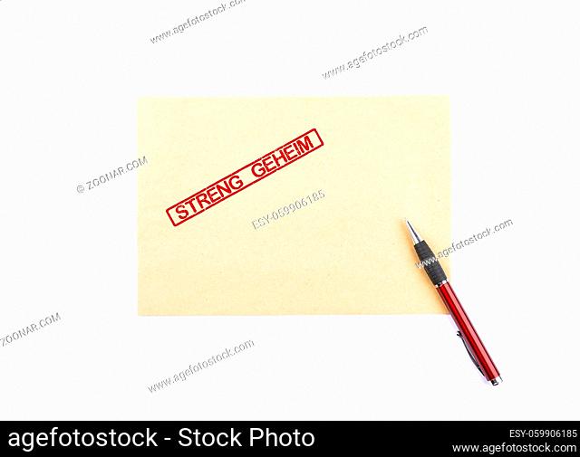 Briefumschlag - Top secret letter