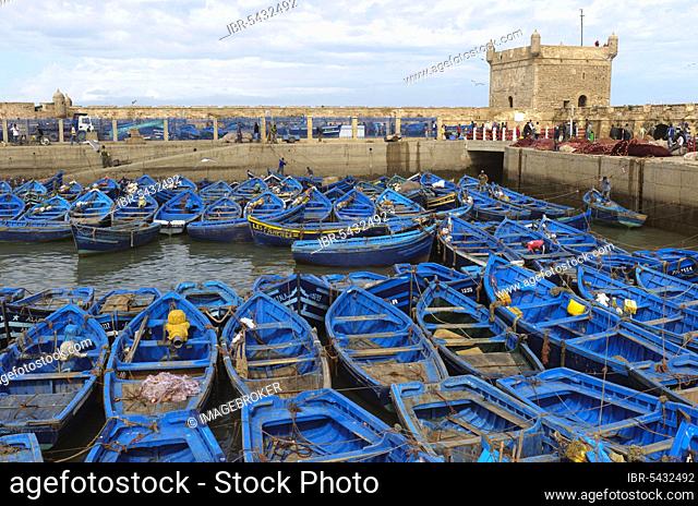 Morocco, fishing boats, harbour, Essaouira, Africa