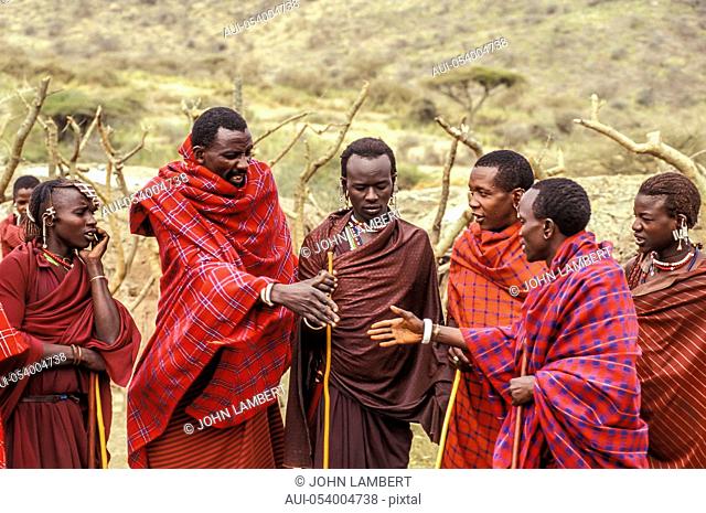 africa, tanzania, masai village