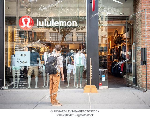 A Lululemon Athletica store in the trendy Meatpacking District in New York