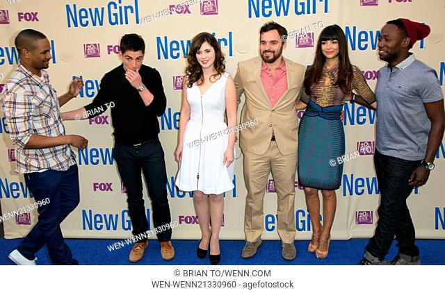 Celebrities attend NEW GIRL Season Three finale screening & panel at Zanuck Theatre on the FOX lot. Featuring: Damon Wayans, Jr