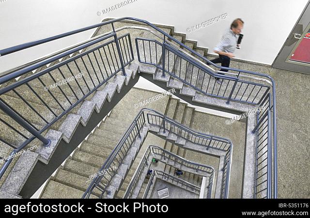 Staircase, multi-storey car park, Osterstraße, Hanover, Lower Saxony, Germany, Europe