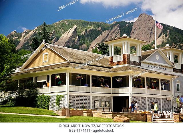 The Dining Hall now a restaurant in Historic Chautauqua Park Boulder, Colorado