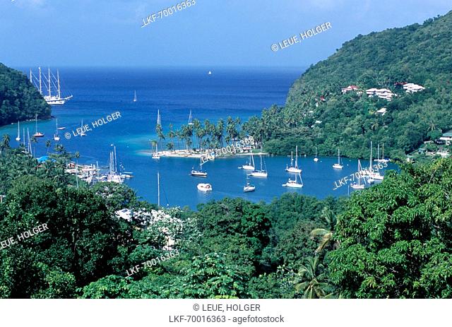Royal Clipper, Marigot Bay, St. Lucia Caribbean