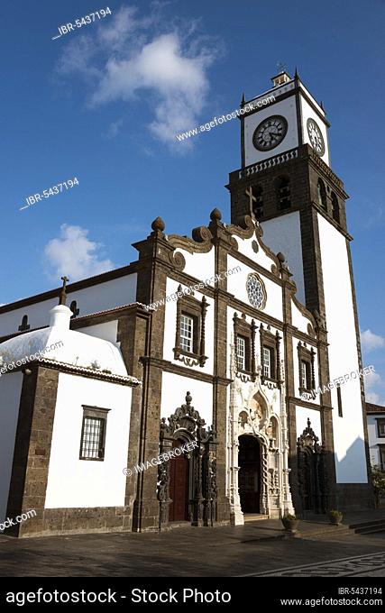 Church, Igreja Matriz de Sao Sebastiao, Ponta Delgada, Sao Miguel, Azores, Portugal, Europe