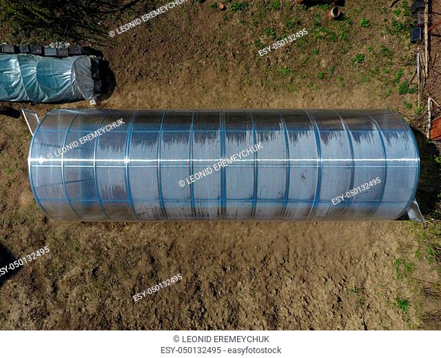 Polycarbonate greenhouse assembled from parts, prefabricated greenhouse. Greenhouse for vegetables