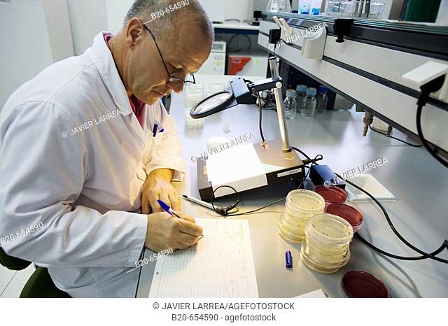 Bacteries count. Microbiology Laboratory. Microbiological analysis of food. AZTI-Tecnalia. Technological Centre specialised in Marine and Food Research