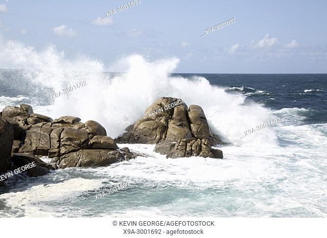 Rock at Barca Point, Muxia; Fisterra; Costa de la Muerte; Galicia; Spain