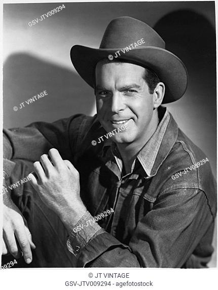 Fred MacMurray, Publicity Portrait for the Film, Smoky, 20th Century-Fox, 1946