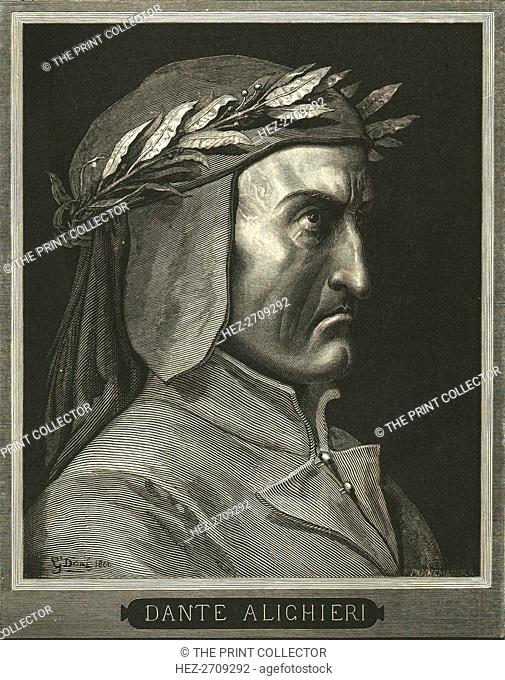 Portrait of Dante Alighieri, (c1890). Creator: Gustave Doré