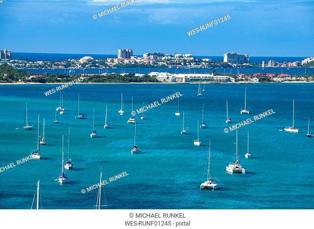 Caribbean, Antilles, Sint Maarten, Marigot, harbour, Oversea France