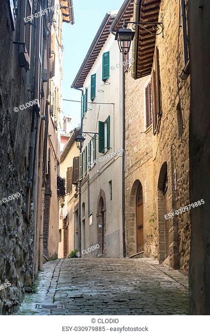 Camerino (Macerata, Marches, Italy): the historic town at morning