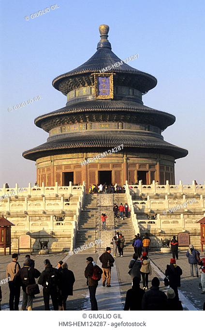 China, Beijing, Temple of Heaven (Tian Tan), the Qi Nian Dian, hall of prayer for good harvest