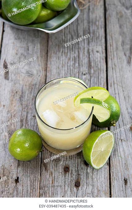 Homemade Lime Juice with fresh fruits