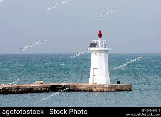 The white lighthouse