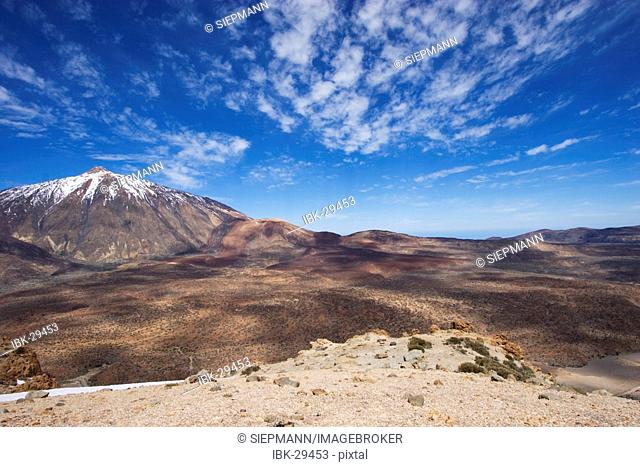 National park Canadas del Teide - El Teide mountain - view from Guajara mountain - Tenerife Canary Islands Spain