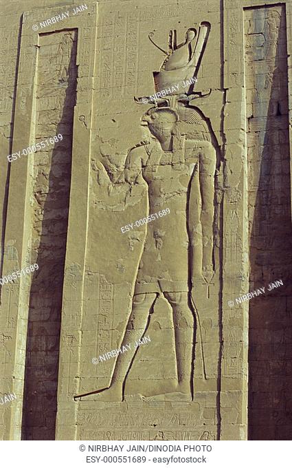 Edfu temple of Horus , Cairo , Egypt