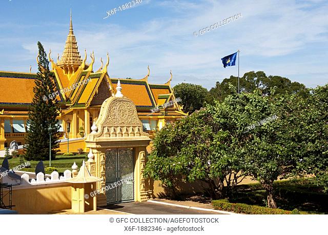Khemarin Palace Prasat Khemarin, residence of the King of Cambodia, Royal Palace, Phnom Penh, Cambodia
