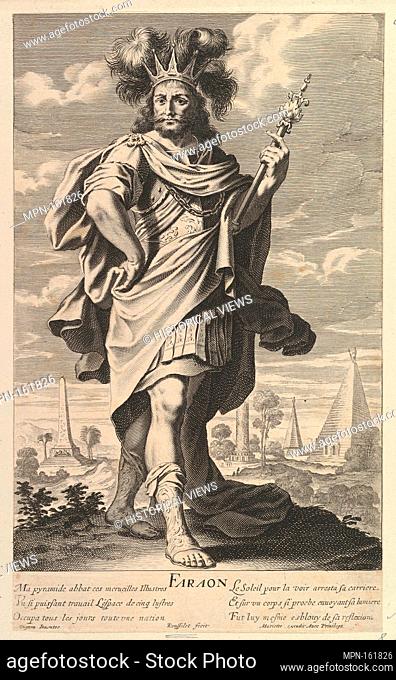 Pharaon. Series/Portfolio: Les Merveilles du monde; Artist: Gilles Rousselet (French, Paris 1614-1686 Paris); Artist: Abraham Bosse (French