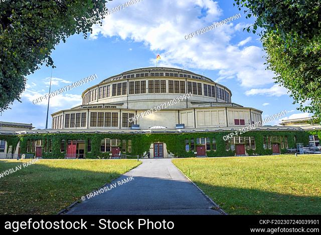 Centennial Hall (Hala Stulecia) in Wroclaw, Poland, July 20, 2023. It was listed as a UNESCO World Heritage Site in 2006. (CTK Photo/Drahoslav Ramik)