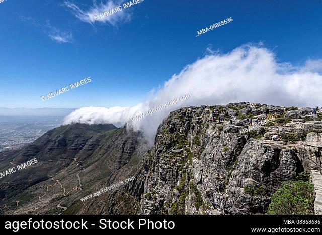 Clouds over Table Mountain, Cape Town, Western Cape, South Africa, Africa