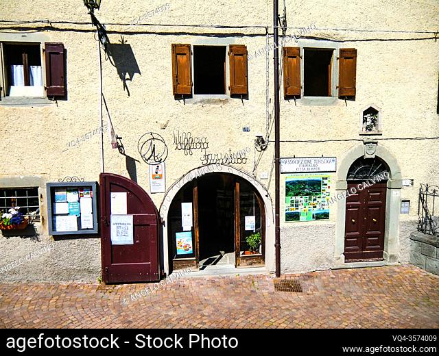 The Tourist Office in Fiumalbo , Province of Modena in the Italian region Emilia Romagna, Italy, Europe