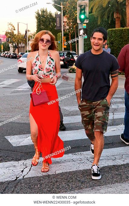 Teen sensation Bella Thorne and Tyler Posey out for dinner in West Hollywood Featuring: Bella Thorne, Tyler Posey Where: Los Angeles, California