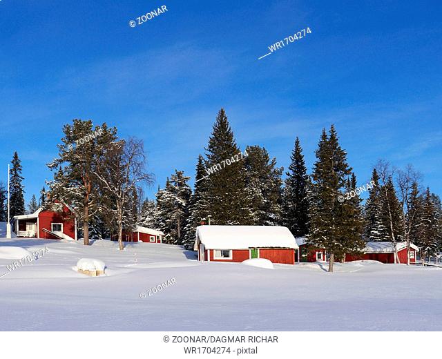 winter scenery in sweden