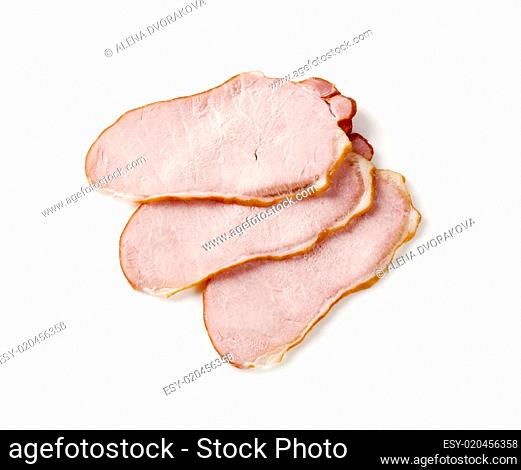 Slices of smoked meat